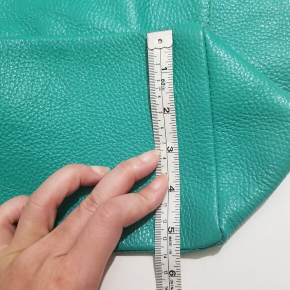 Vera Pelle Brand leather purse in Green - Picture 12 of 12